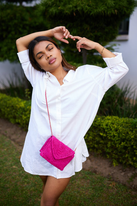 Casual Geometric Braided Crossbody