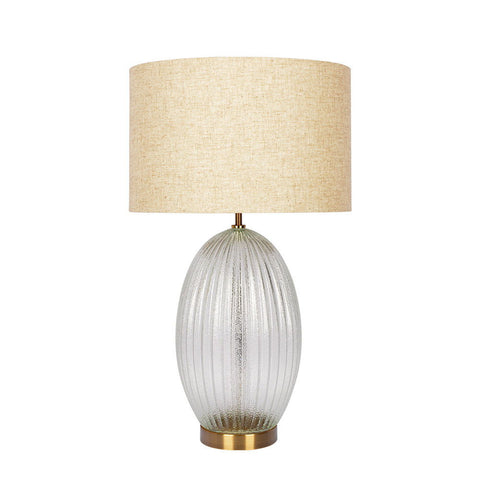 Aurora Ambient Fluted Drum Table Lamp Contemporary Style