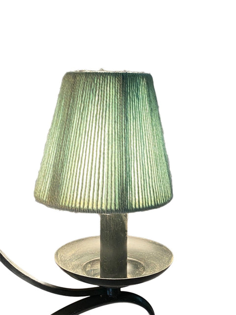 5” Aviary Blue Jute String Empire Lamp Shade