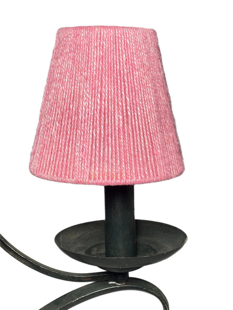 5” Haute Pink Jute String Empire Lamp Shade
