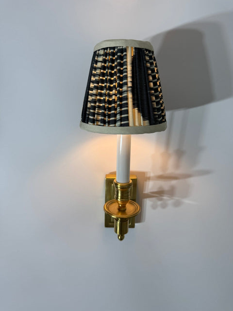 5" Shirred Ikat Shades