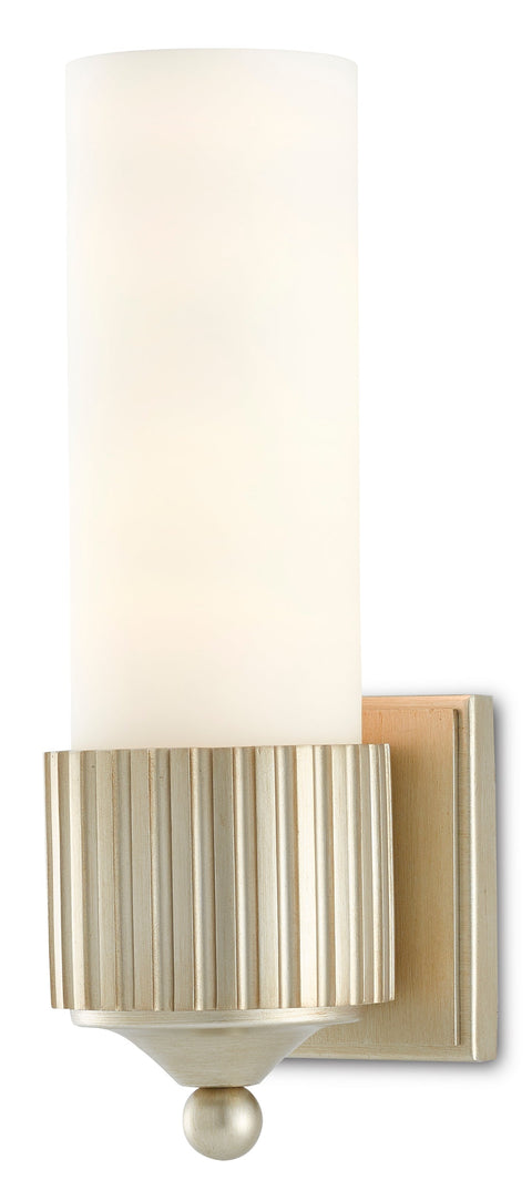 Bryce Ambient Modern Column Sconce with Scallop Trim Wall Light