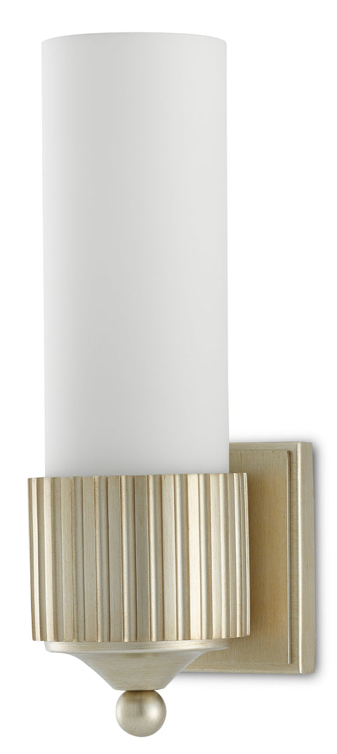 Bryce Ambient Modern Column Sconce with Scallop Trim Wall Light