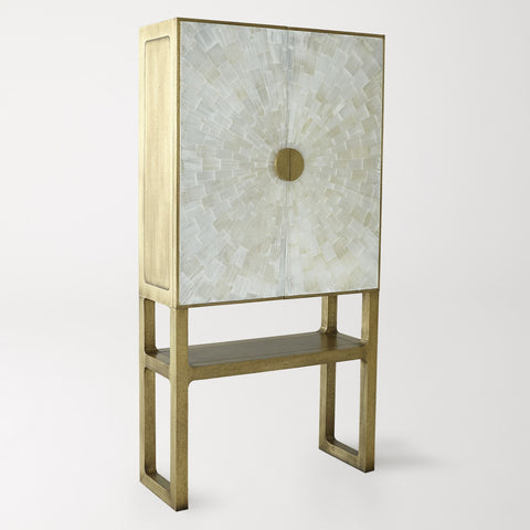 Gypsum Contemporary Quiet Luxury Bar Cabinet