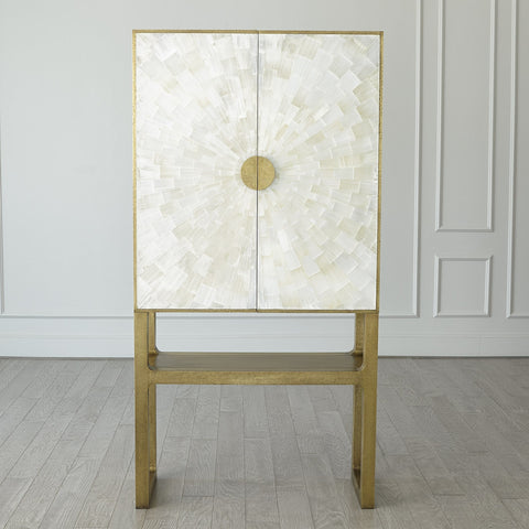 Gypsum Contemporary Quiet Luxury Bar Cabinet