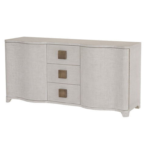 Toile Contemporary Matte Credenza Cabinet