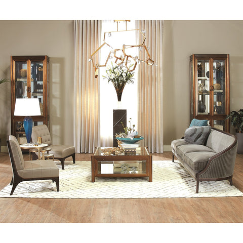 Global Views Timeless Minimalist Modern Bronze Nesting Table Set