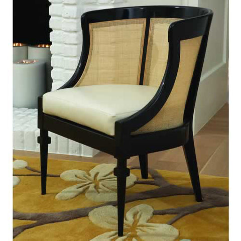 Timeless Minimalist Traditional Barrel Accent Chair