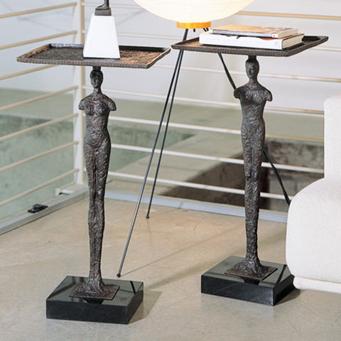 Timeless Minimalist Modern Rectangle Granite Drink Table