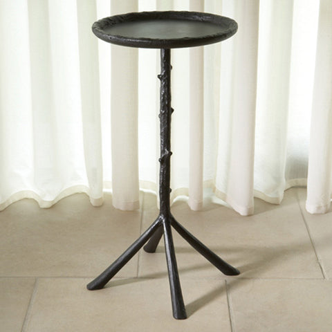 Global Views Timeless Minimalist Organic Round Drink Table