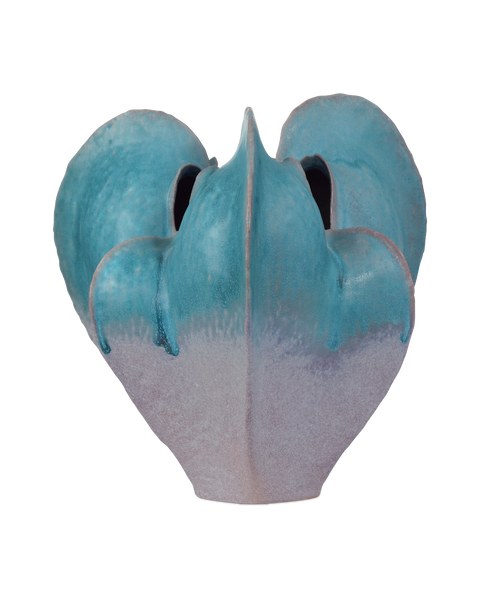 Decorating Essentials Asymmetrical Art Vase with Reactive Glaze