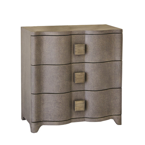 Toile Contemporary Accent Chest with Knob Handles