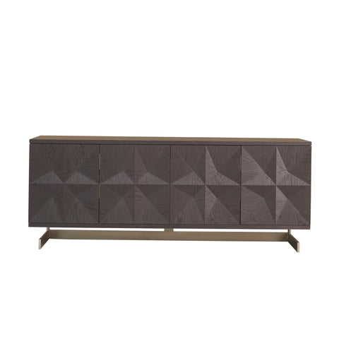 Cantilevered Modern Media Cabinet in Matte Finish