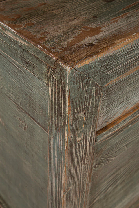 Flemmer Rustic Sideboard with Antique Distressed Finish Cabinet