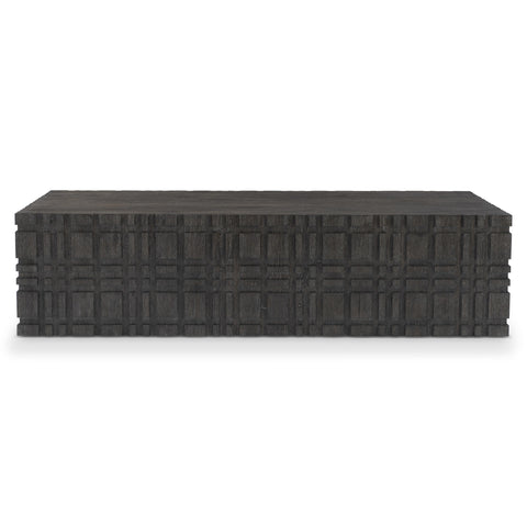 Cowley Timeless Minimalist Modern Coffee Table with Carving