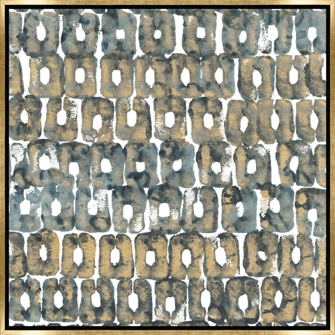 Replicate I Abstract Square Gold Gallery Wrap Wall Art