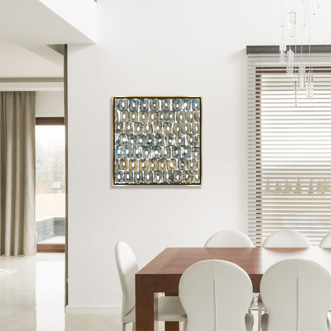 Replicate I Abstract Square Gold Gallery Wrap Wall Art