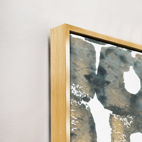 Replicate I Abstract Square Gold Gallery Wrap Wall Art