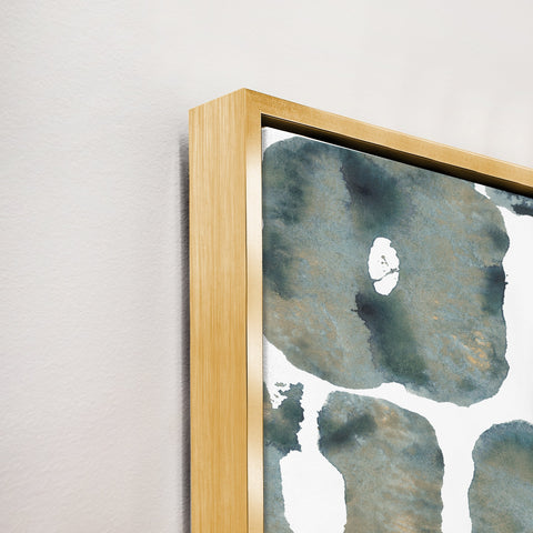 Replicate II Modern Square Print with Gold Frame Wall Art