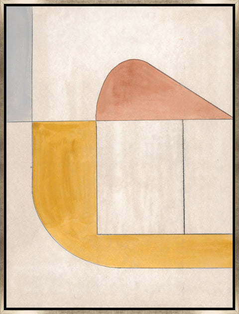 Soft Division I Modern Abstract Print Framed Wall Art