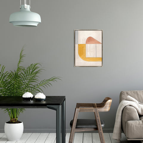 Soft Division I Modern Abstract Print Framed Wall Art