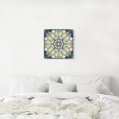 Sparkler In Green Modern Framed Print Wall Art