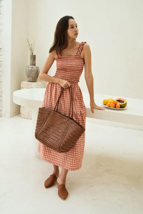 Casual Geometric Handwoven Braided Tote