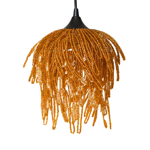 Accent Bohemian Pendant Light with Beads Novelty Ceiling Light