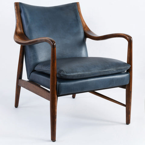 Timeless Minimalist Club Armchair with Curved Fixed Arms