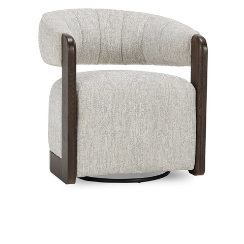 James Timeless Minimalist Modern Barrel Accent Chair