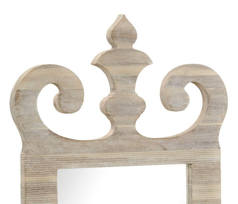 Traditional Rustic Ornate Accent Wall Mirror for Entryway