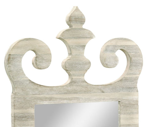 Traditional Rustic Ornate Accent Wall Mirror for Entryway