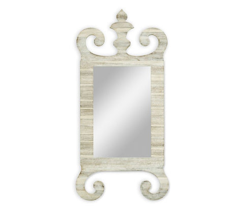 Traditional Rustic Ornate Accent Wall Mirror for Entryway