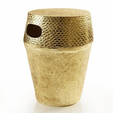 Santorini Global Eclecticist Bohemian Freeform Drum Drink Table