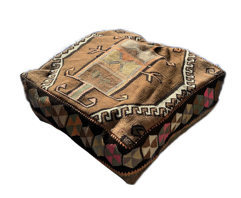 Artful Traditionalist Bohemian Handwoven Graphic Pillow Cover