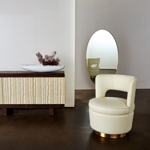 Emory Two Tone Matte Media Cabinet for Contemporary Spaces