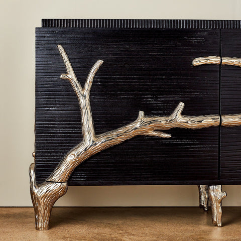 Branch Modern Organic Accent Cabinet with Pull Handle