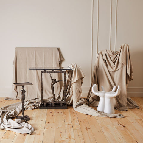 Timeless Minimalist Contemporary Granite Entryway Console