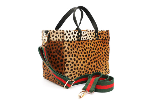 Casual Leopard Animal Pattern Tote with Removable Shoulder Strap