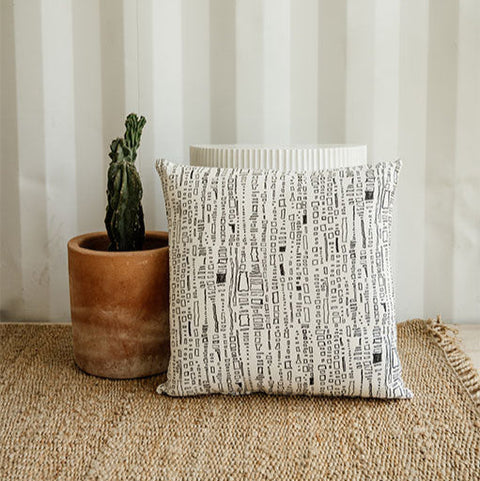 Powered by People Global Eclecticist Contemporary Graphic Square Accent Pillow - 20 x 20