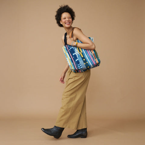 Global Eclecticist Handmade Geometric Tote