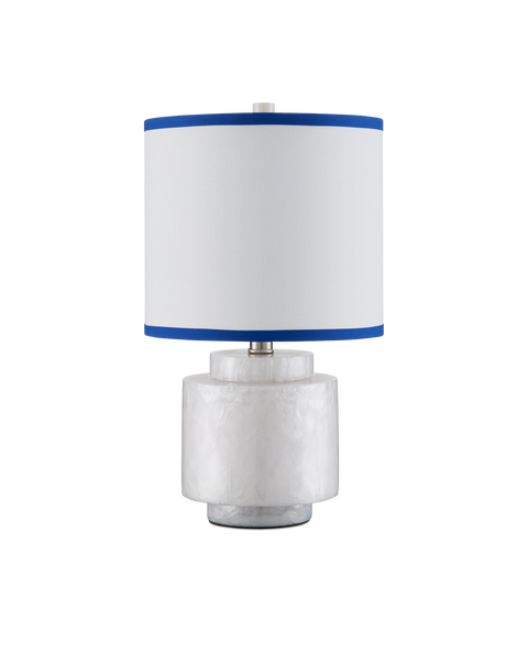 Beryl Accent Modern Column Table Lamp with Contrast Trim