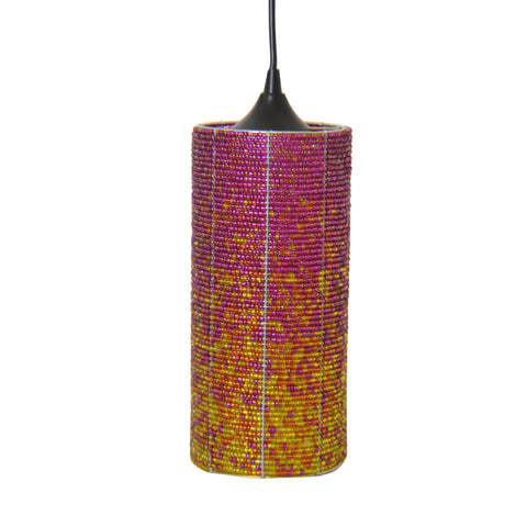 Accent Bohemian Handcrafted Art Glass Pendant Light