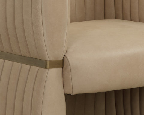 Timeless Minimalist Barrel Lounge Chair with Cylinder Leg