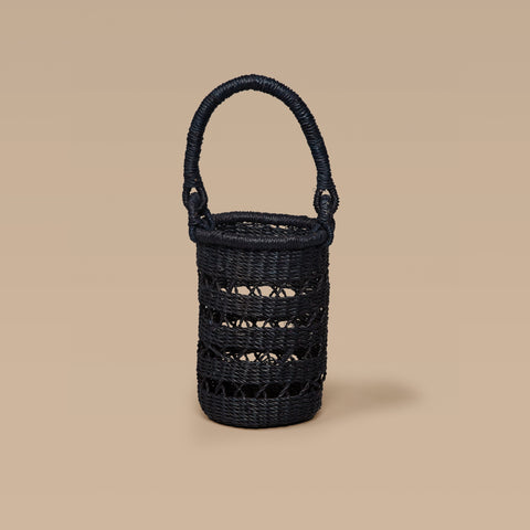Handmade Basket Weave Wine Bag with Open Top