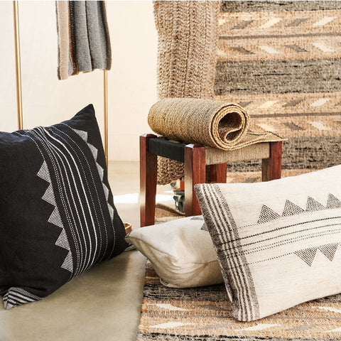 Artful Traditionalist Bohemian Accent Square Throw Pillow