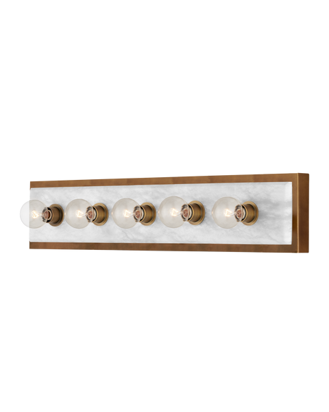 Berdine Modern Vanity Light in Brass Accent Wall Light