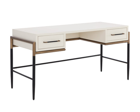 Sunpan Weldrick Contemporary Writing Desk with Storage