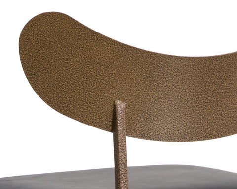 Timeless Minimalist Mid Century Crown Back Counter Stool