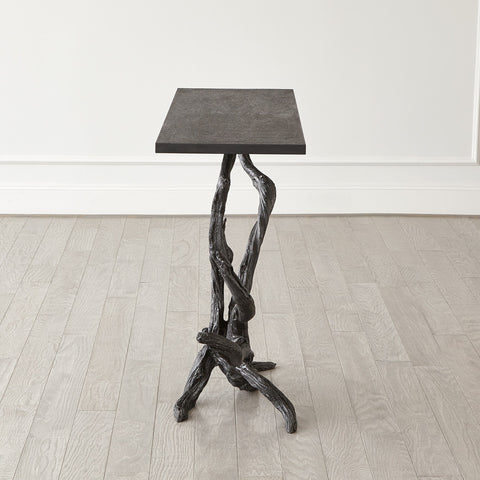 Studio A Nature-Driven Modernist Organic Marble Metal Console - 48 W